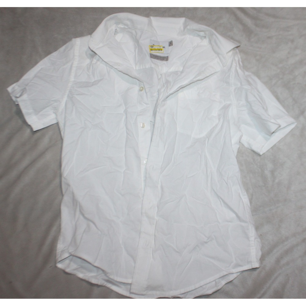 Men's short Sleeve Button Down Shirt Goodfellow & Co White Size S